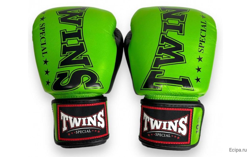 Боксерские перчатки TWINS Special BGVL3-2TA green black 16 oz