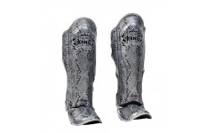 Защита голени Top King Shinguards "Super Snake" TKSGSS02 Black(Silver) - M