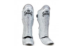Защита голени Top King Shinguards "Super Snake" TKSGSS02 White (Silver) - XL