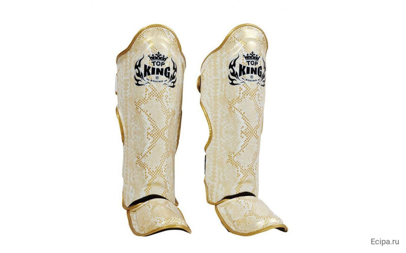 Защита голени Top King Shinguards Super Snake TKSGSS02 White(Gold) - XL