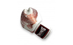 Боксерские перчатки TWINS Special FBGVL3-49 white brown 10 oz