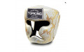 Боксерский шлем Top King Gold / White Snake Edition Head Guard M