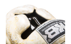 Боксерский шлем TKHGSS-02 WH\GD Gold "Snake Edition" Head Guard XL
