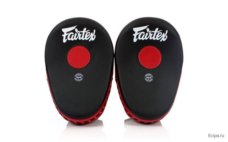 Лапы боксерские Fairtex FMV13 black red