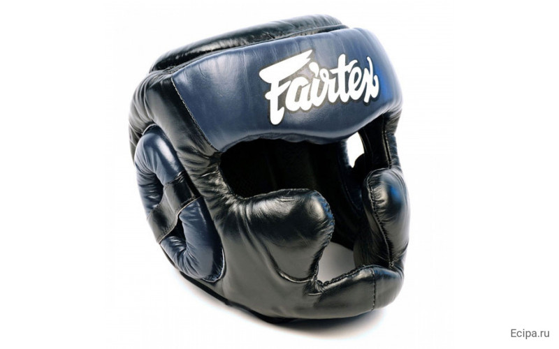 Шлем Fairtex HG13 black blue (Full Head) XL