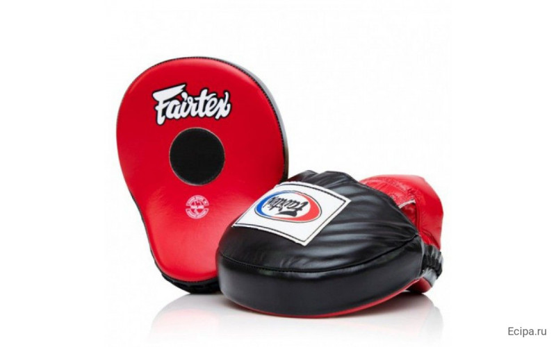 Лапы для бокса Fairtex FMV9 red-black