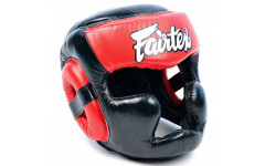 Шлем Fairtex HG13 black red (Full Head) XL