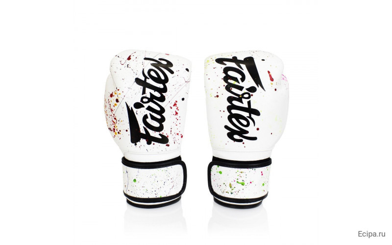 Боксерские перчатки Fairtex BGV14 painter white 12 oz