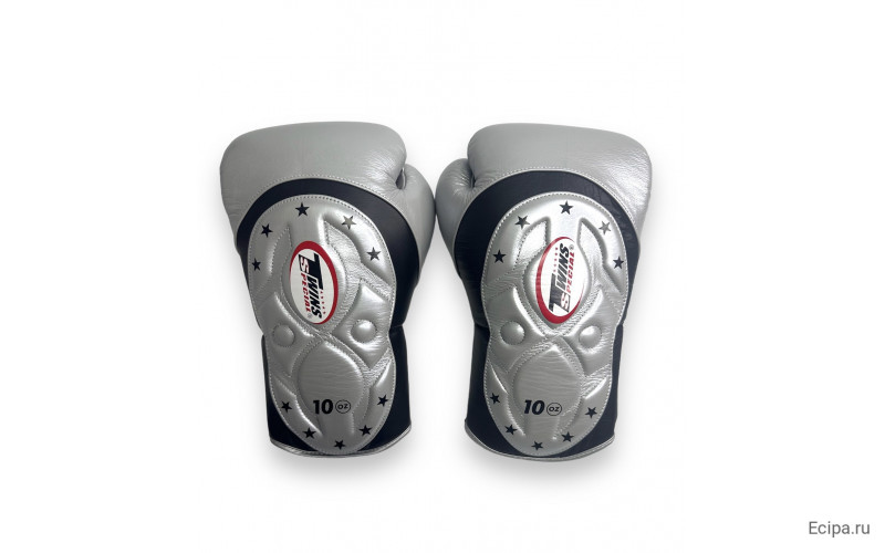 Боксерские перчатки Twins BGVL6 MK Silver 12 oz