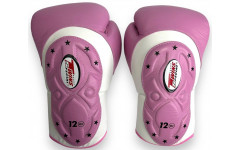 Боксерские перчатки Twins BGVL6 MK white pink 14 oz Боксерские перчатки Twins BGVL6 MK white pink 14 oz