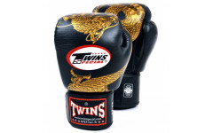 Боксерские перчатки Twins FBGVL3-23 black gold 12 oz