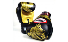 Боксерские перчатки Twins FBGVL3-23 black gold 14 oz Боксерские перчатки Twins FBGVL3-23 black gold 14 oz