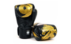 Боксерские перчатки Twins FBGVL3-23 black gold 16 oz