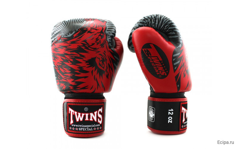 Боксерские перчатки Twins FBGVL50 red 12 oz