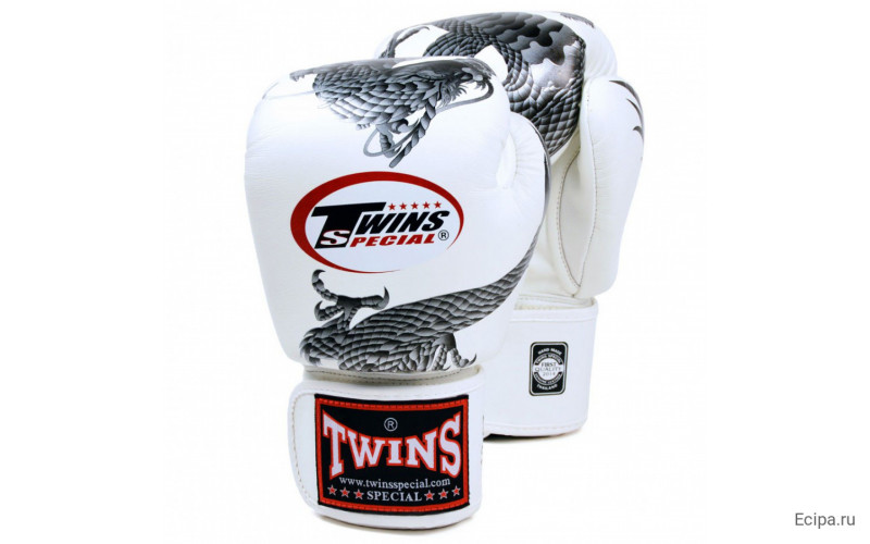 Боксерские перчатки Twins FBGVL3-23 white silver 14 oz