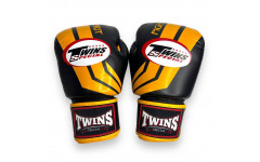 Боксерские перчатки Twins FBGVL3-43 yellow black 12 oz Боксерские перчатки Twins FBGVL3-43 yellow black 12 oz