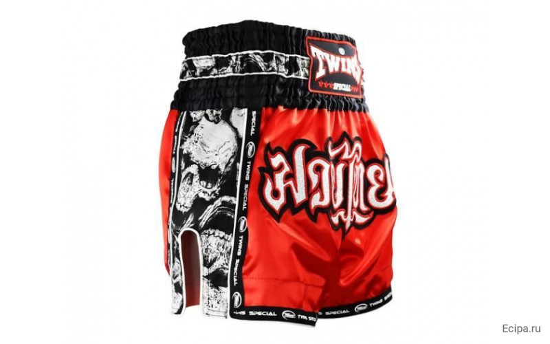 Шорты для бокса Twins Special TBS skull red S
