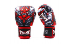 Боксерские перчатки Twins FBGVL3-58 (Кабуки) red 10 oz