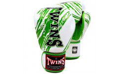 Боксерские перчатки TWINS FBGVL3-TW2 WHITE-GREEN 16 oz