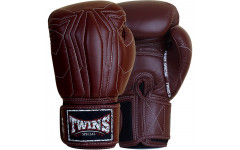 Боксерские перчатки Twins Special BGVL14 Dark Brown 14 oz Боксерские перчатки Twins Special BGVL14 Dark Brown 14 oz