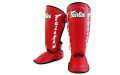 Защита голени Fairtex SP7 red L