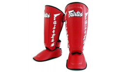 Защита голени Fairtex SP7 red M