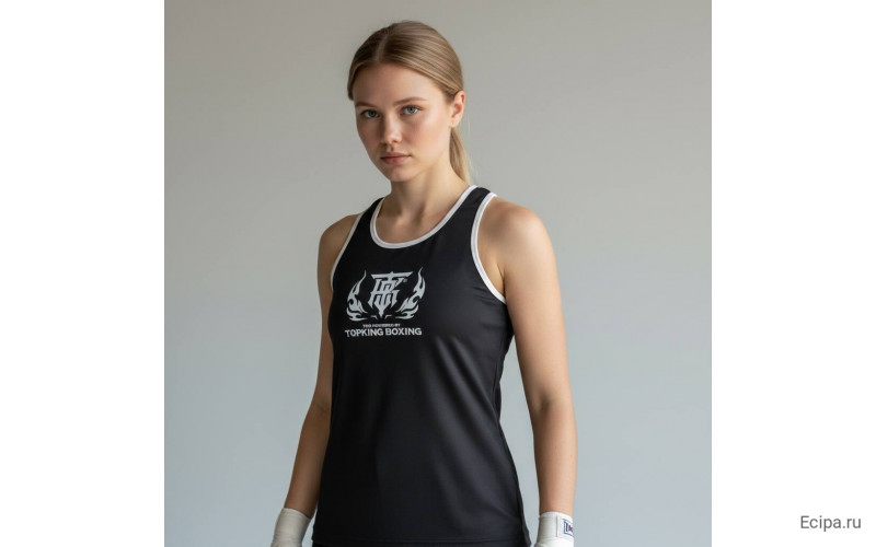 Майка для соревнований Top King Boxing black XL